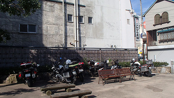 金刀比羅宮付近の駐輪スペース